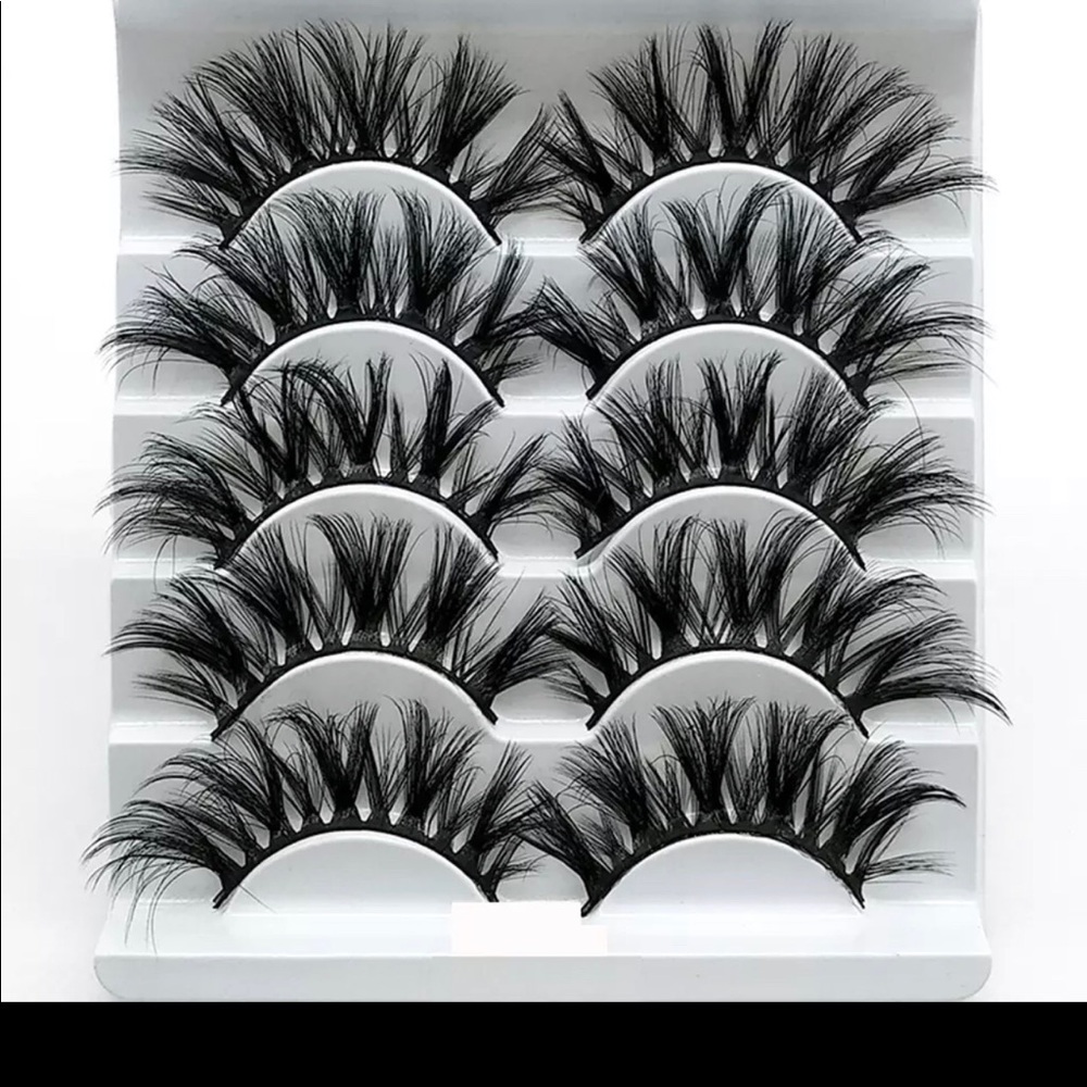 😱5 pair mink Wispy lashes 😱